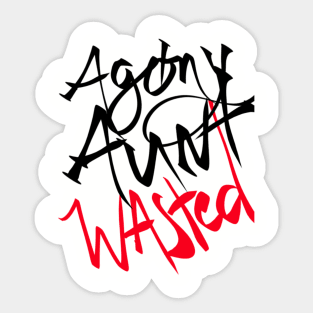 Agony Aunt Wasted X Girl Wasted Sticker